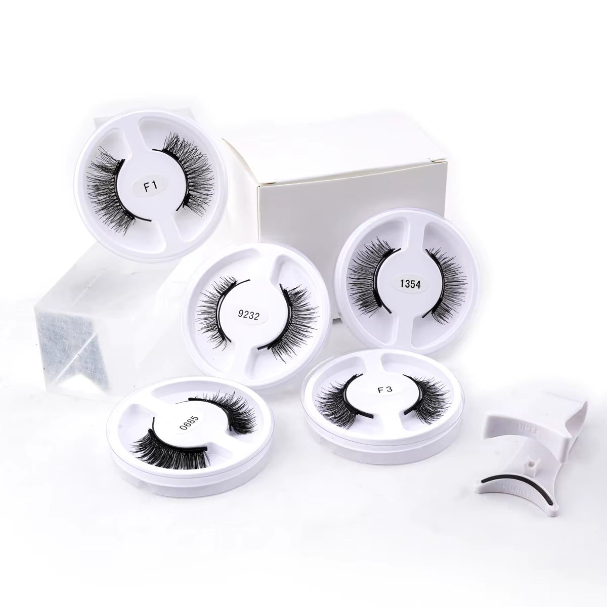 Elevate Your Look with Our Wholesale Reusable Magnetic False Eyelashes - 5 Pairs Magnetic Eyelash Kit with Tweezers for Stunning Makeup Styles