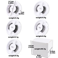 Elevate Your Look with Our Wholesale Reusable Magnetic False Eyelashes - 5 Pairs Magnetic Eyelash Kit with Tweezers for Stunning Makeup Styles